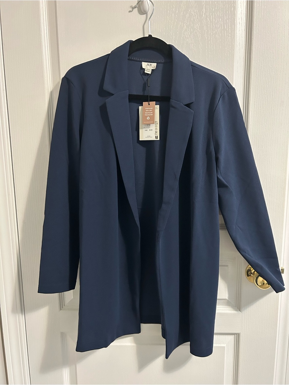 JDK Navy Open-Front Longline Blazer